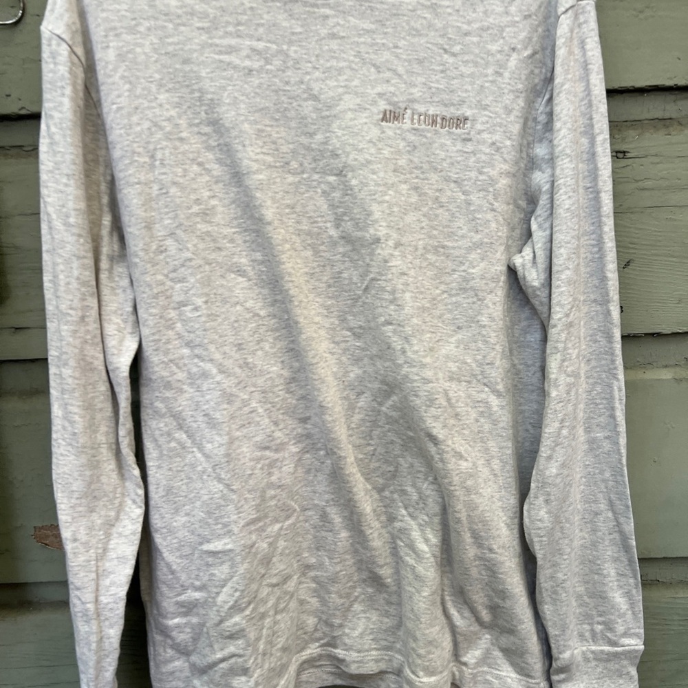 Amine Leon Dior Gray Long Sleeve Shirt